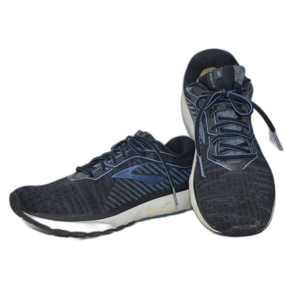 Brooks Mens Ghost 12 Running Shoe Black/Grey/Stellar - 1103161-058